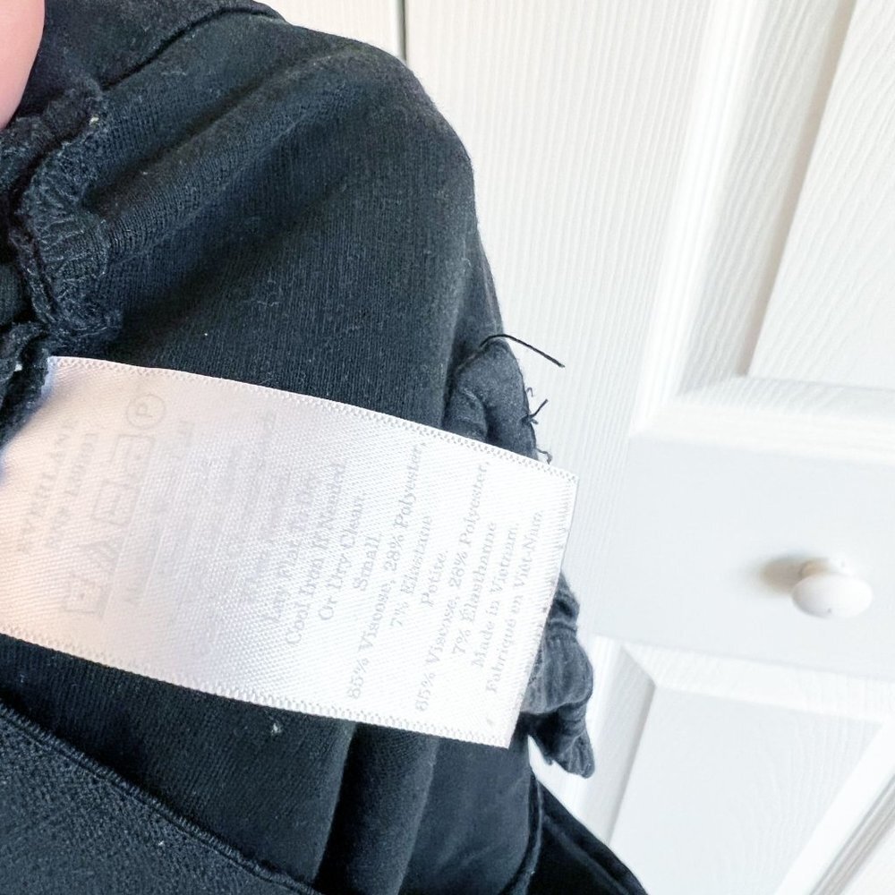 Everlane Solid Black Side Zip Stretch Skinny Pant… - image 8